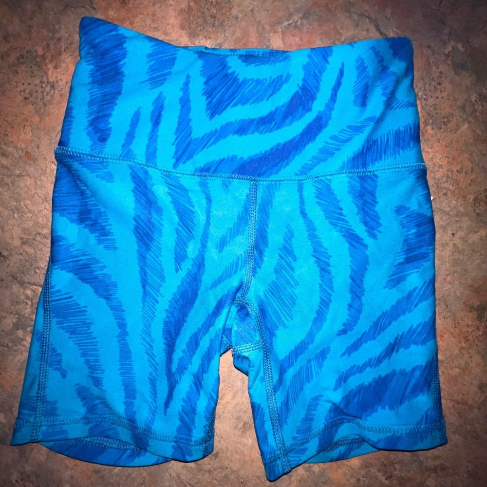 Women's DSG 2XS Momentum High Rise Zebra Blue Shorts‎